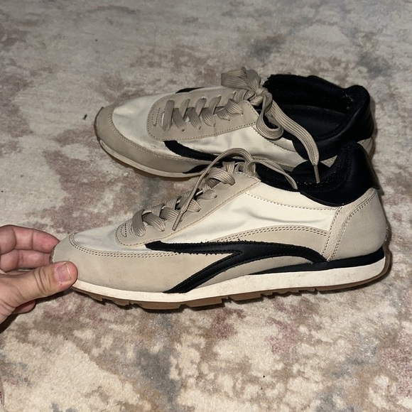 Parfois NYLON black and beige TRAINERS size 39 - Picture 5 of 6